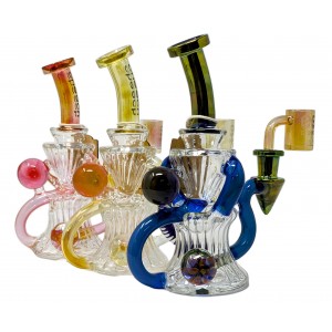 Cheech - 8" "The Fumed Huncho"  Shower Head Perc Water Pipe - [CH-178]